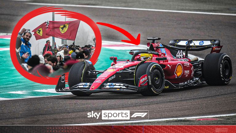 Sky Sports News reporter Craig Slater was on the ground in Italy to get the latest Tifosi reaction as Lewis Hamilton took his first laps in a Ferrari.