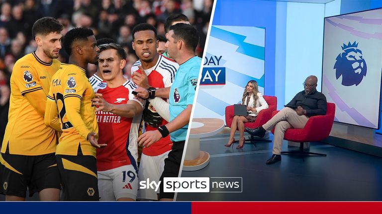 Sky Sports Melissa Reddy and Darren Lewis discuss Arsenal&#39;s Myles Lewis-Skelli controversial red card