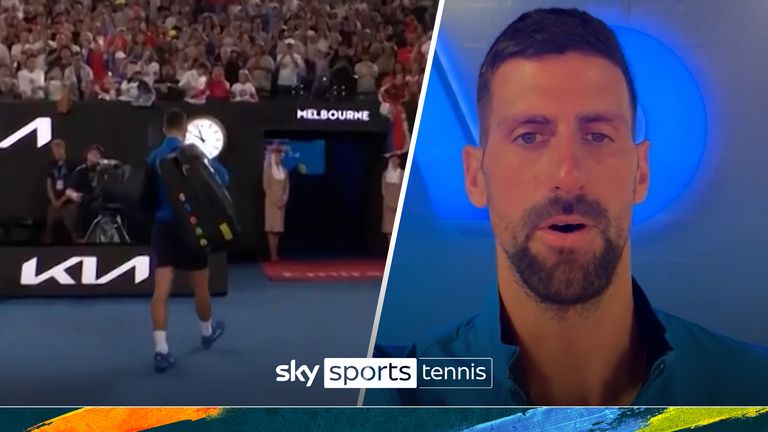 Novak Djokovic explains his refusal to do a post-match interview at the Australian Open after leaving the court to boos