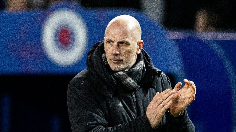 GLASGOW, SCOTLAND - JANUARY 02: Rangers Manager Philippe Clement during a William Hill Premiership match between Rangers and Celtic at Ibrox Stadium, on January 02, 2025, in Glasgow, Scotland.  (Photo by Alan Harvey / SNS Group)