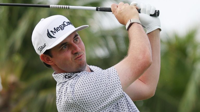 J.T. Poston carded an eagle and nine birdies to take a one-stroke lead at The American Express
