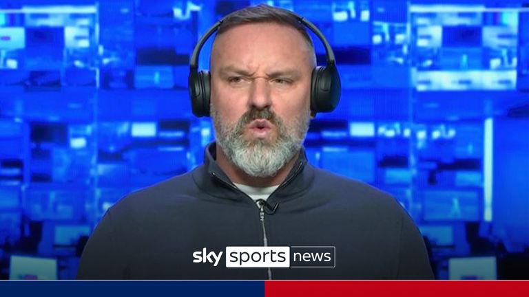 Kris Boyd reacts to Rangers OG vs Man Utd