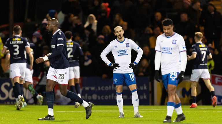 Rangers kebobolan lebih dulu di Dens Park