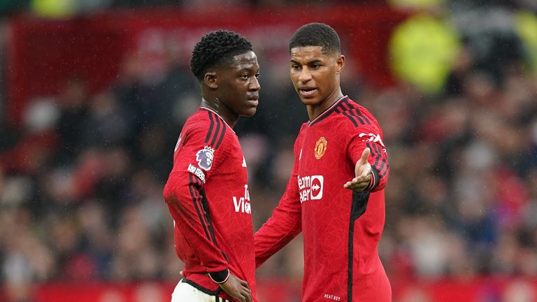Marcus Rashford and Kobbie Mainoo have uncertain Manchester United futures