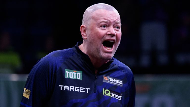 Raymond van Barneveld visibly emotional after huge win