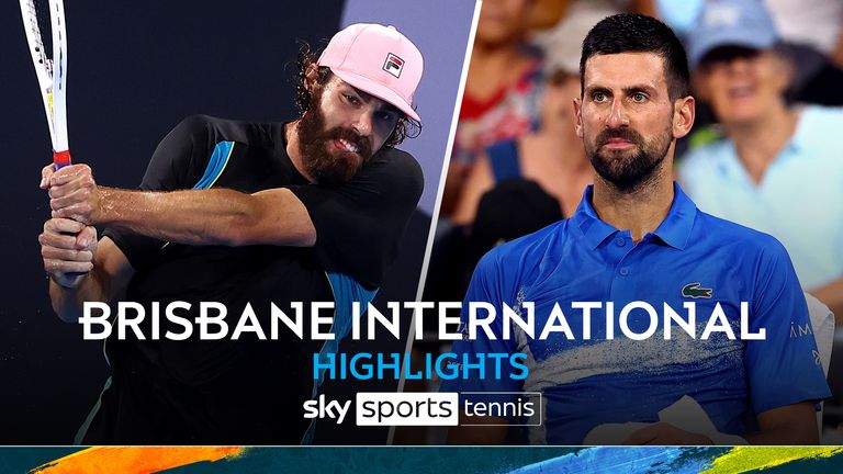 Sorotan internasional Reilly Opelka vs Novak Djokovic Brisbane jempol 