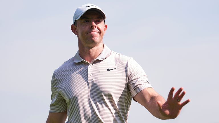 Rory McIlroy is five strokes off the lead after the first round of the Hero Dubai Desert Classic