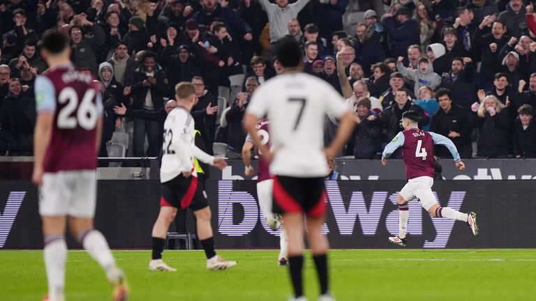 West Ham 3-2 Fulham: Graham Potter wins first Premier League game as Hammers boss in five-goal thriller