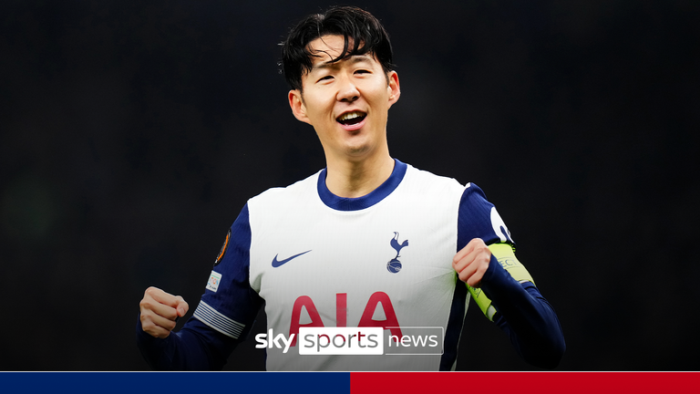 Son signs a contract extension with Tottenham.