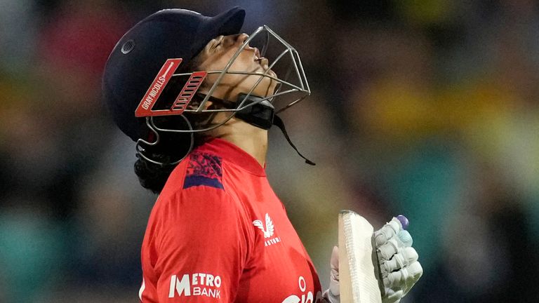 England's Sophie Dunkley, Women's Ashes, T20 cricket (Associated Press)