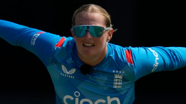 England's Sophie Ecclestone, Women's Ashes (Associated Press)