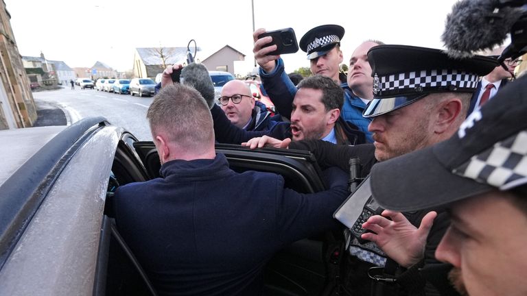 Stuart Hogg made no comment as he left court accompanied by his parents