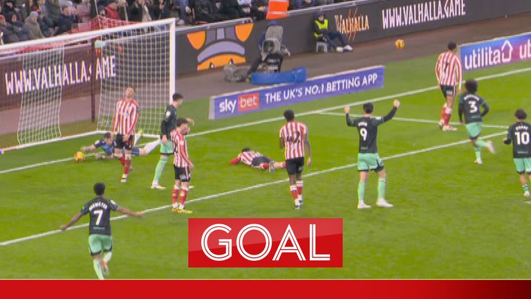 Sunderland own goal against Sheffield Utd