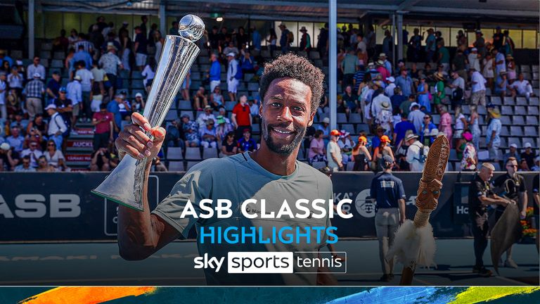 Monfils breaks Federer record to win ASB Classic in Auckland