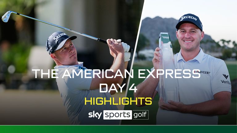 Sorotan dari babak final Turnamen American Express di La Quinta Country Club di California.