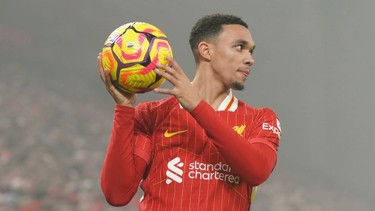 Trent Alexander-Arnold struggled against Man Utd