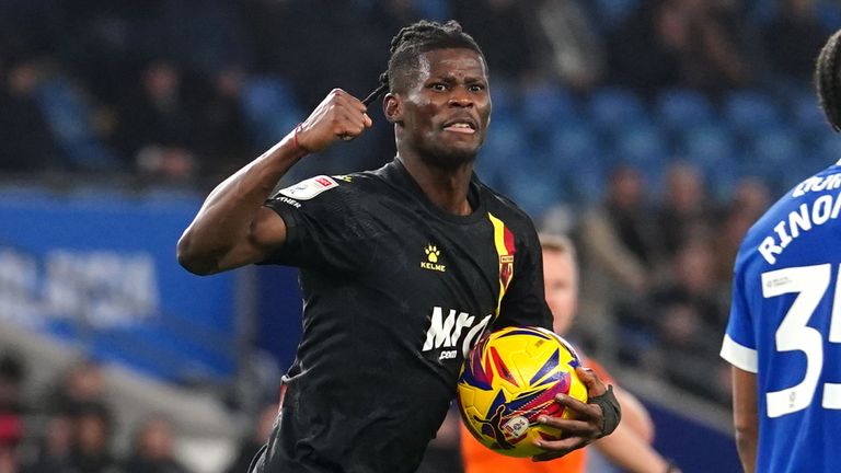 Vakoun Bayo takes his seasonal tally to ten for Watford