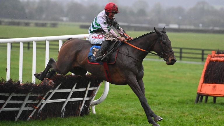 The Yellow Clay and Sam Ewing win the Lawlor's Of Naas Novice Hurdle (Grade 1) for trainer Gordon Elliott.(Healy Racing)