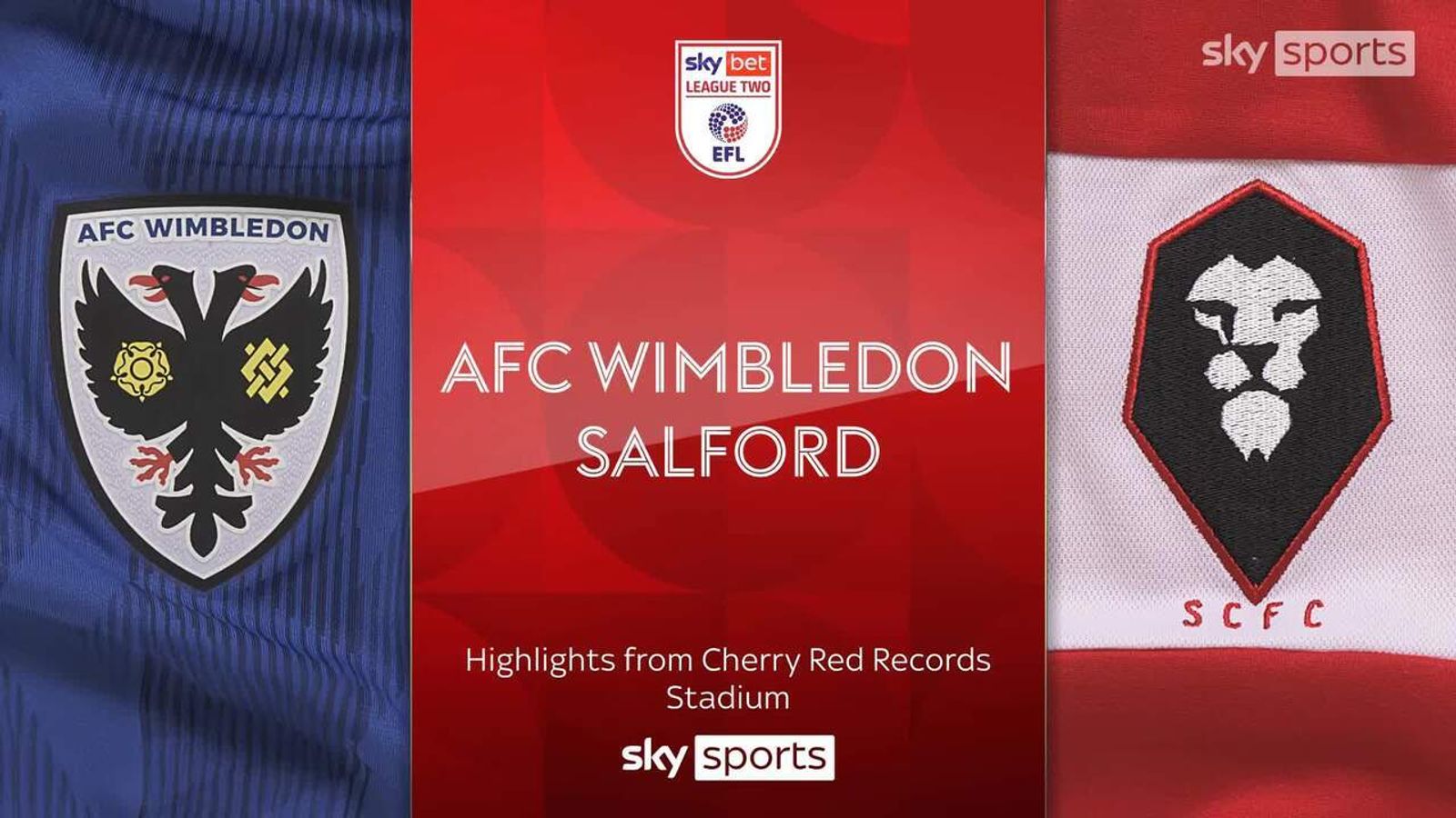 AFC Wimbledon 1-0 Salford