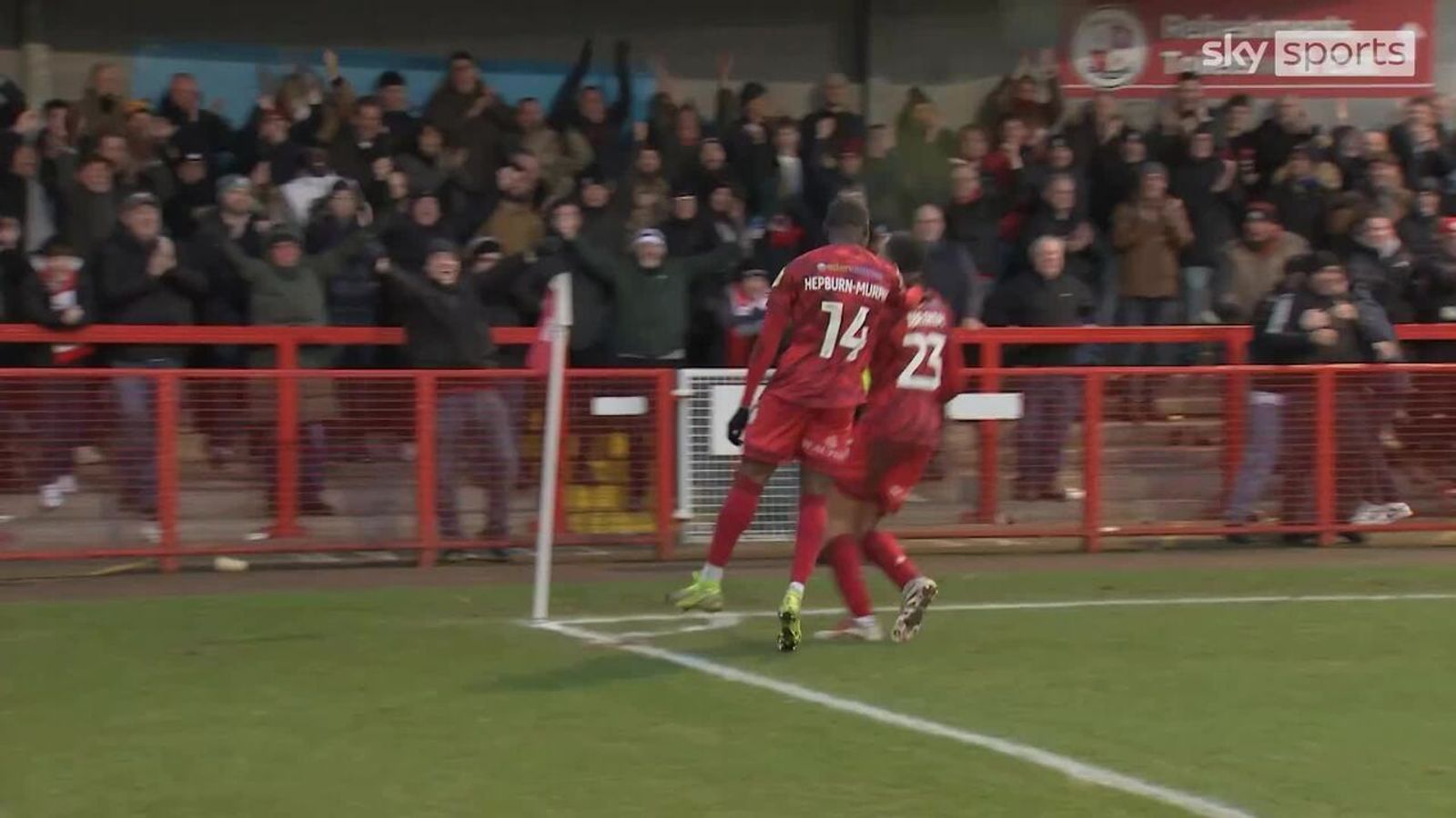 What a strike! | Bradley Ibrahim scores stunning equaliser for Crawley