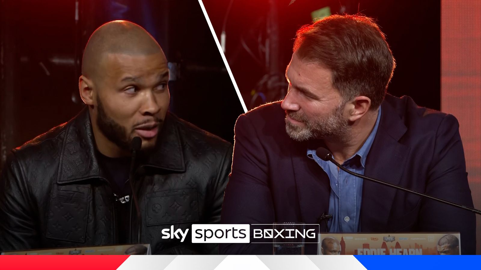 Chris Eubank Jr shuts down Eddie Hearn at the launch event ahead of ...