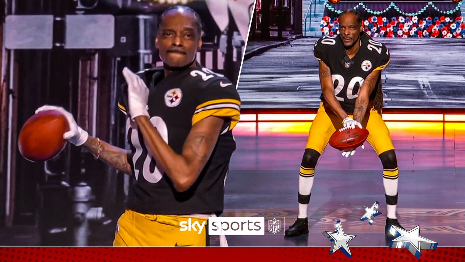 'Hut 1, 2, 3 and to the 4!' | Snoop auditions for Steelers quarterback!