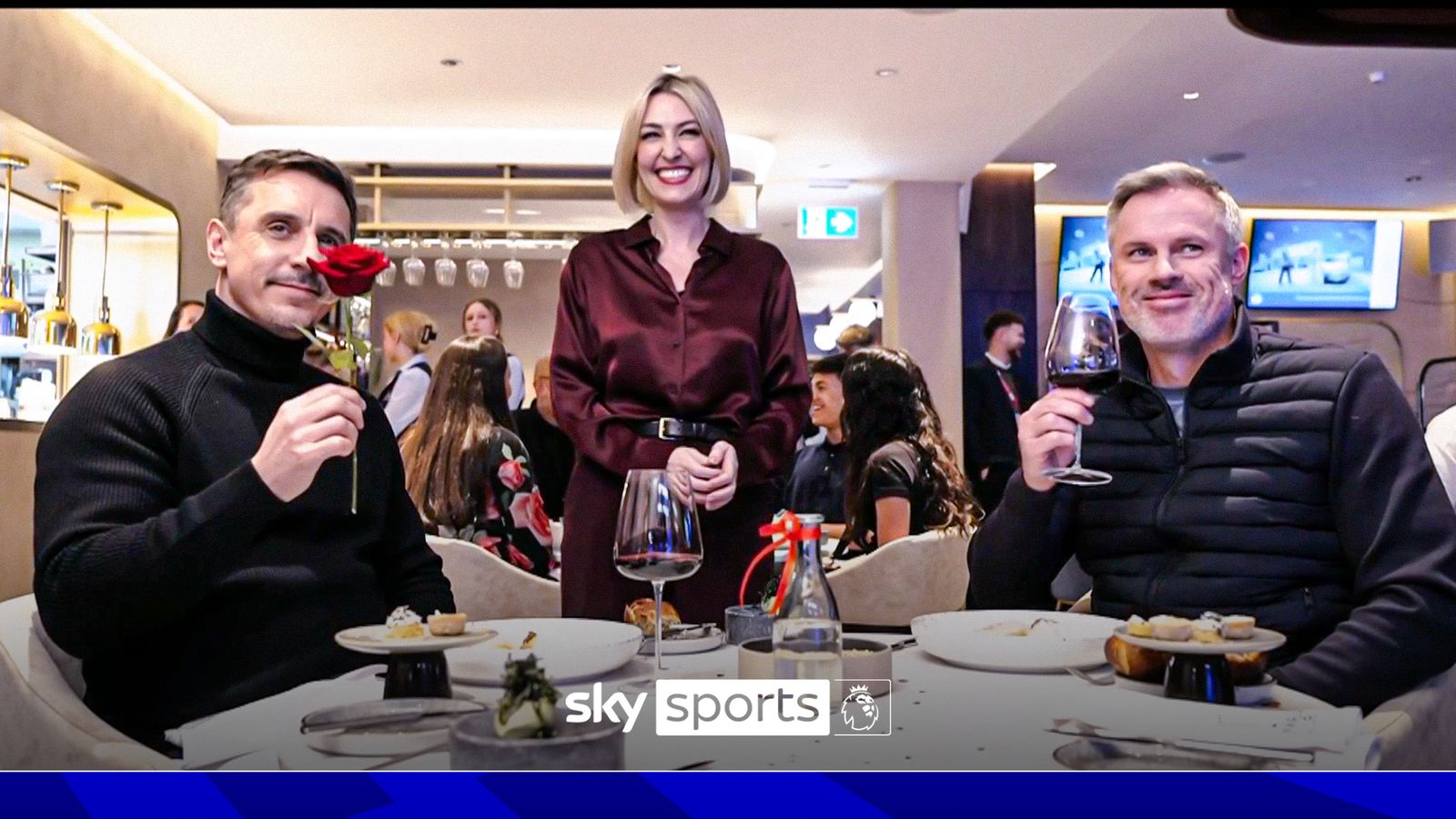 Fred Sirieix's guide to Valentine's Day leads to Carra and Nev sharing romantic meal!