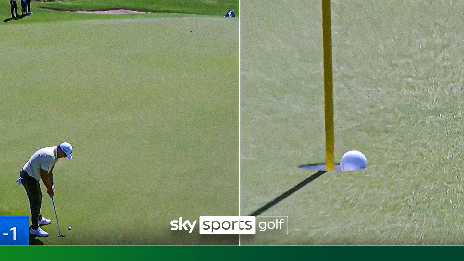 Fox sinks a 91-foot birdie putt!