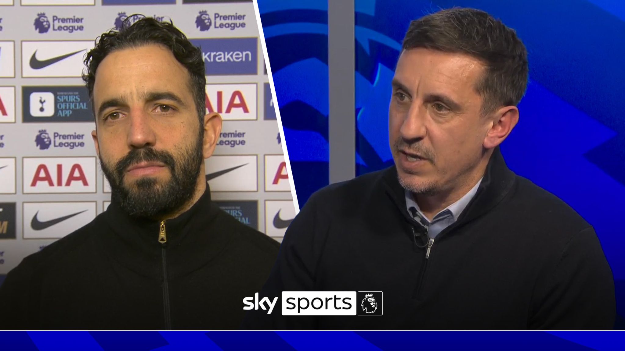 Gary Neville believes Manchester United's performances under Ruben Amorim have not been good enough but his communication has been excellent.