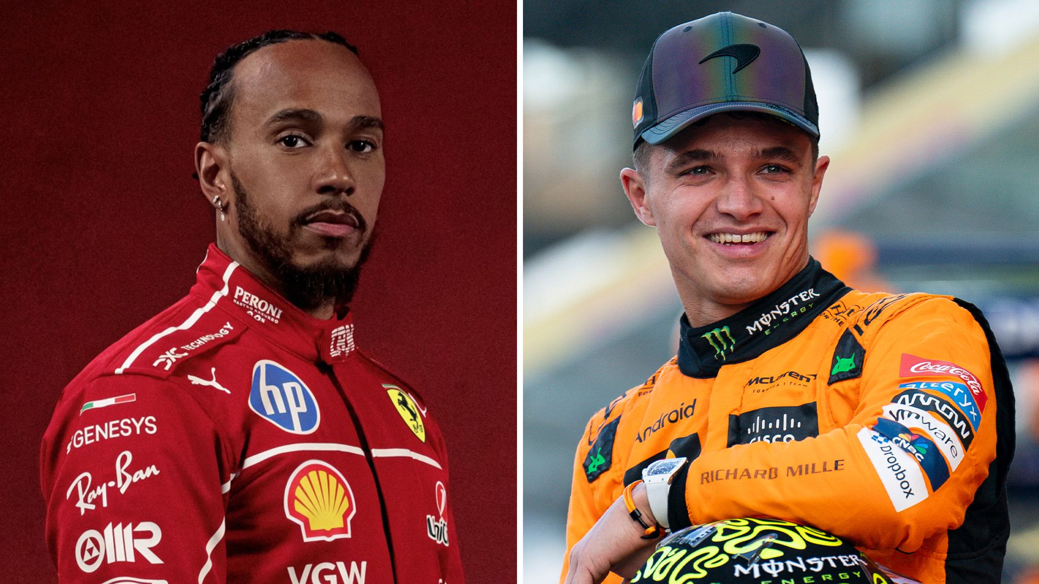 Lando Norris says anyone doubting Lewis Hamilton ahead of his Ferrari F1  debut 'is a bit silly' | F1 News | Sky Sports
