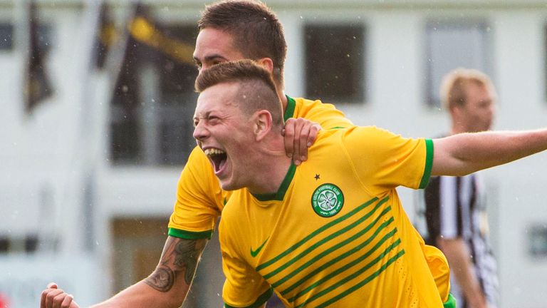 Callum McGregor scored on his Celtic debut in 2014