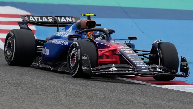 Williams driver Carlos Sainz of Spain in action during a Formula One pre-season test at the Bahrain International Circuit in Sakhir, Bahrain, Wednesday, Feb. 26, 2025. (AP Photo/Darko Bandic)