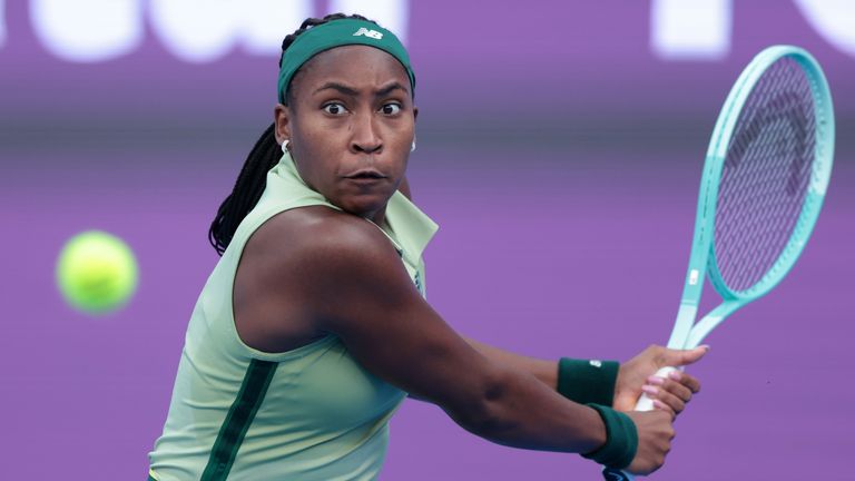 Coco Gauff knocked out in second round of WTA 1000 in Qatar after error-strewn display against Marta Kostyuk