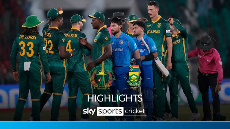 Watch highlights from the ICC Men's Champions Trophy match between Afghanistan and South Africa.