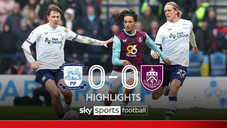 Main points of Preston North end 0-0 Burnley Championship