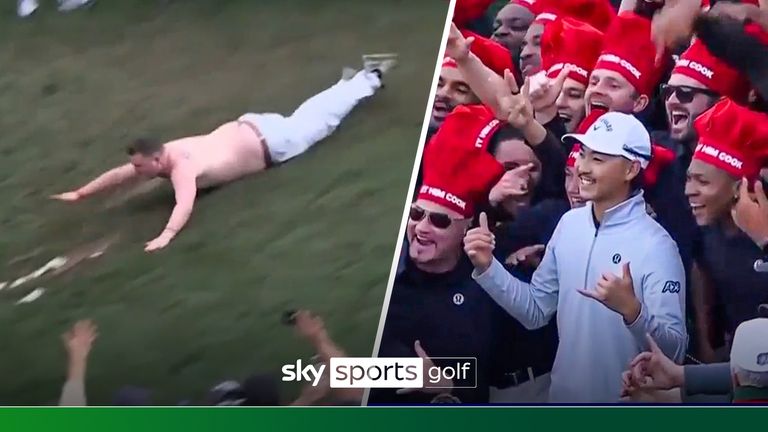 Wild antics at hole 16 at WM Phoenix Open