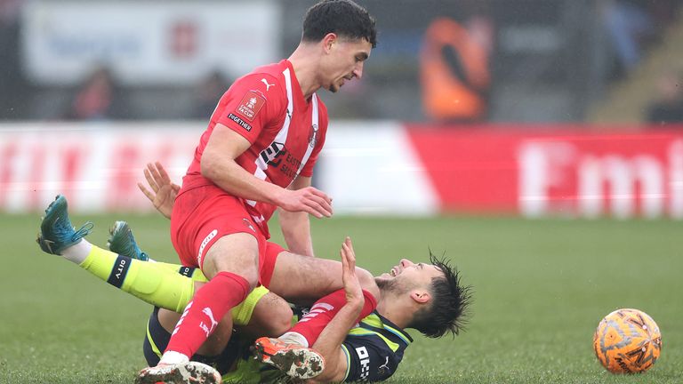 Nico Gonzalez came off injured on his Man City debut