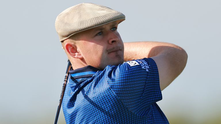 Harry Hall in England got a share of the lead after the opening round of the open Mexico