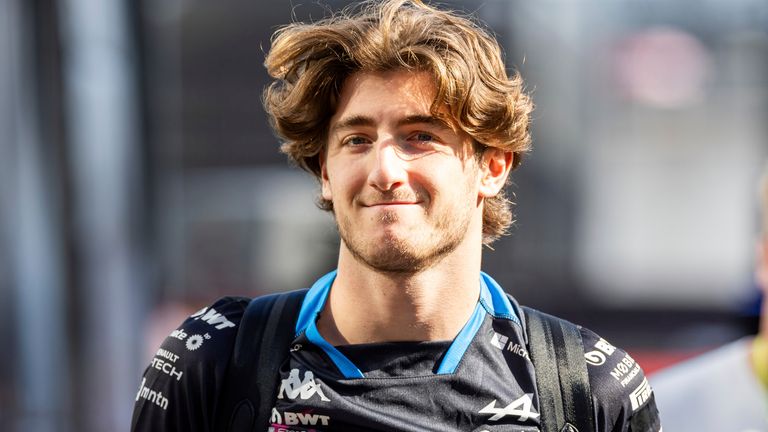 AUSTIN, TX - OCTOBER 19: Alpine reserve driver Jack Doohan and 2025 F1 driver enters the paddock before the Sprint Race at the Formula 1 Pirelli United States Grand Prix on October 19, 2024 at the Circuit of The Americas in Austin, TX. (Photo by Bob Kupbens/Icon Sportswire) (Icon Sportswire via AP Images)