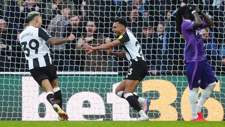 Newcastle United's Jacob Murphy celebrates scoring their side's first goal of the game