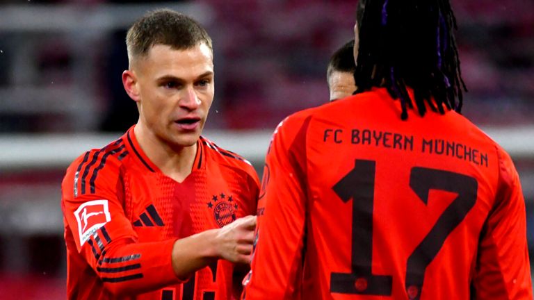 Joshua Kimmich telah membuat 435 penampilan untuk Bayern Munich, mencetak 43 gol