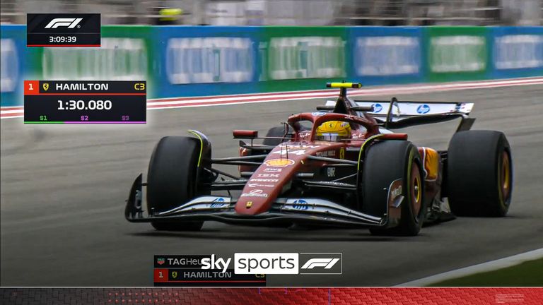 Lewis Hamilton posted back to back fasted laps as he looks to be enjoying himself in the morning session of day two testing.