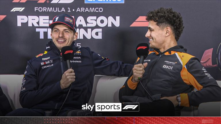 Max Verstappen y Lando Norris tuvieron una respuesta hilarante cuando se les preguntó cómo es su relación ahora después de sus enfrentamientos en la pista la temporada pasada.