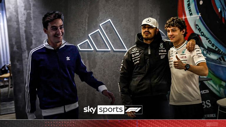 Sky Sports News' Craig Slater speaks to Toto Wolff, George Russell and Kimi Antonelli at their Adidas x Mercedes apparel launch ahead of F1 testing.