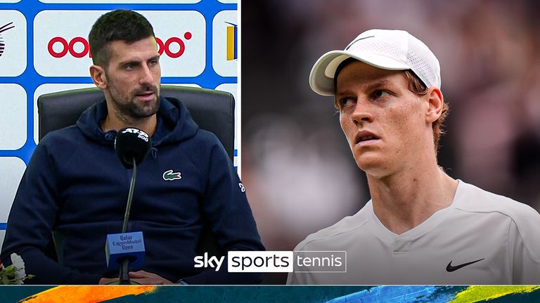 Novak Djokovic discute a Jannik Sinner Ban