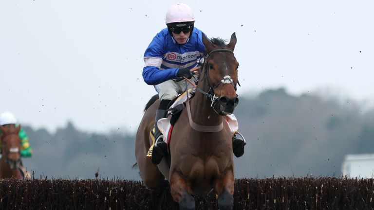 Pic d'orhy dikendarai oleh joki Harry Cobden dalam perjalanan mereka untuk memenangkan pengejaran Betfair Ascot