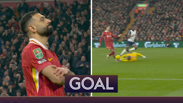 Salah scores Liverpool.