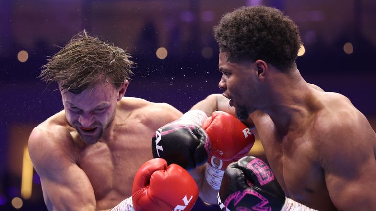 Shakur Stevenson and Josh Padley 