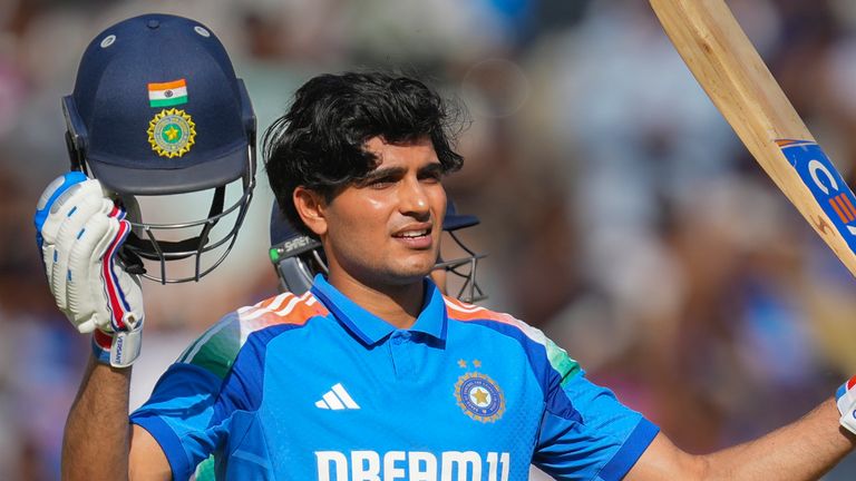 Shubman Gill, India, International de un día (Associated Press)