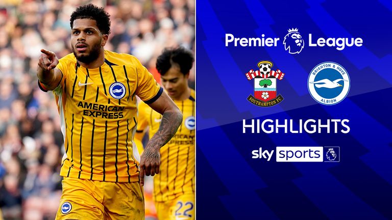 Southampton 0-4 Brighton The most prominent Premier League